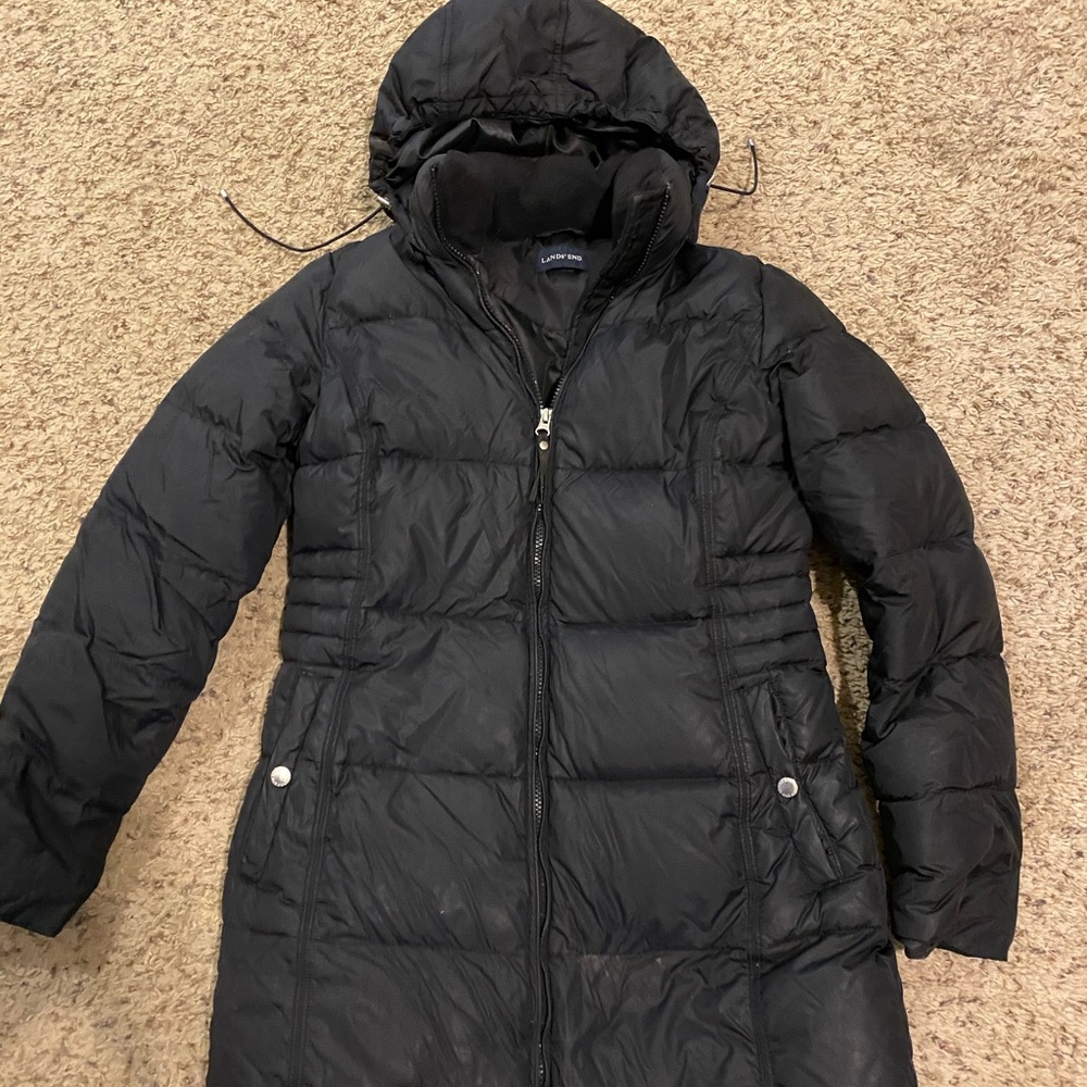 Lands end down winter jacket